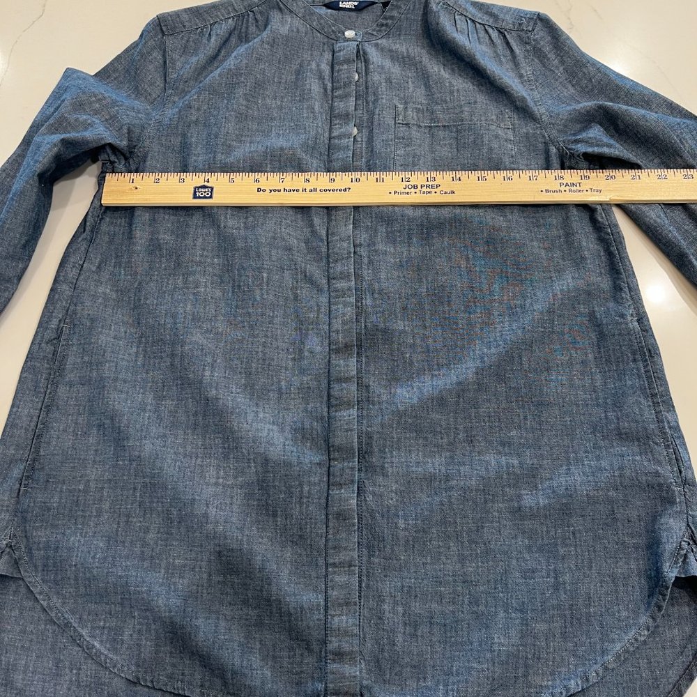 Lands End Petite chambray tunic - Picture 4 of 8